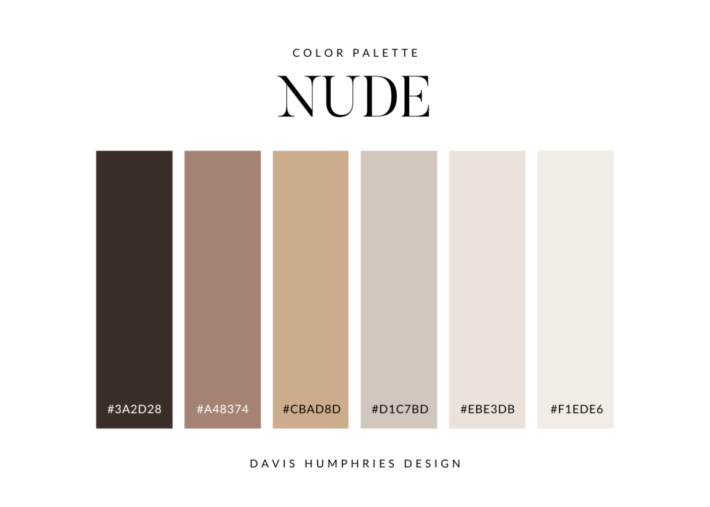 Bảng màu Nude