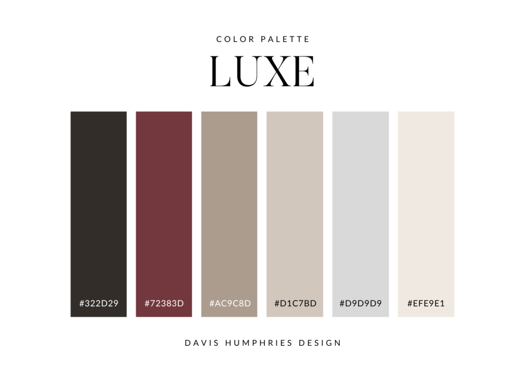 Bảng màu Luxe