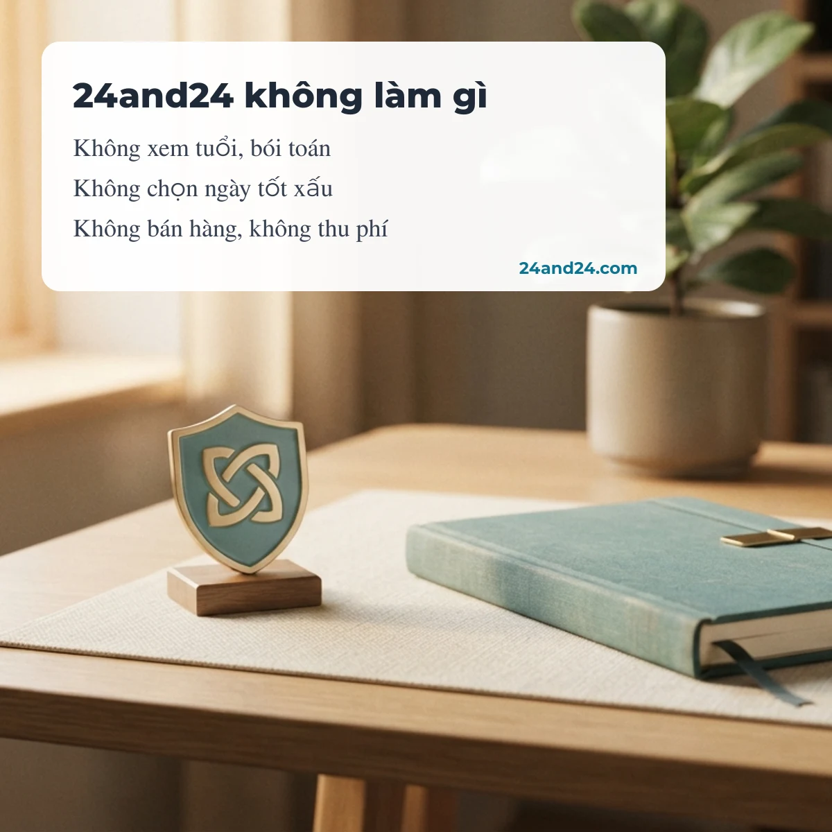 24and24 không xem tuổi, không bói toán, không bán hàng hay thu phí